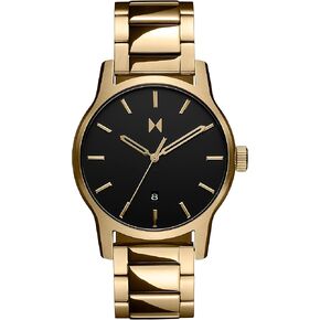 MVMT Classic II - Vintage Men’s Wristwatch - Minimalist Watch - Stainless Steel Waterproof Watch 5 ATM/50 Meters - Premium Leather Men’s Watches - Interchangeable Bands - 44mm