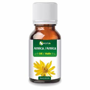 salvia Arnica (Arnica Montana) Therapeutic Essential Oil by Salvia Amber Bottle 100% Natural Uncut Undiluted Pure Cold Pressed Aromatherapy Premium Oil (0.51 Fl Oz (Pack of 1))