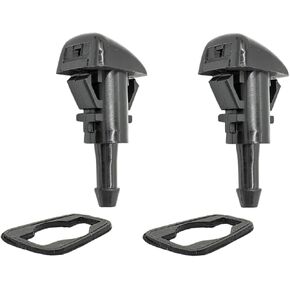 1 Pair Front Windshield Washer Nozzles Kit Wiper Spray Washer Jet for Dodge for Ram for Chrysler 2004-2016 Replace 4805742AB 5113049AA 55077460AA