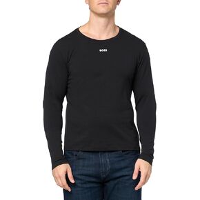 BOSS Men's Jersey Crew Neck Long Sleeve Pajama Shirt