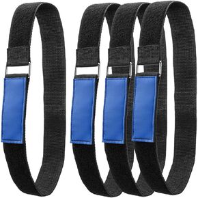 Ladder Rack Tie Down Straps Reusable Ladder Straps, Adjustable Multipurpose Securing Straps with Nylon Hook and Loop for Ladder, Home, Garage, Office, Car, Truck or Boat (33''x 2'', Pack of 4)