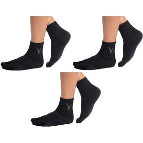 3 Pairs V-Toe Wool Warm Flip-Flop Split Toe Breathable Hiking Or Casual Size Women 9.5-11.5 Men 8.5-10.5
