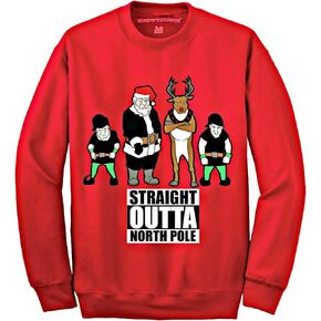 Soccer Santa - Ugly Christmas Sweatshirt- Funny Christmas Sweater - for Men and Women