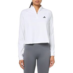 adidas Women's Train Essentials Quarter-Zip Cover Up Sweatshirt