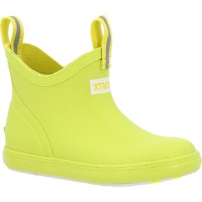 Xtratuf Little Kids Ankle Deck Boot, Neon Yellow, Size 10(M)