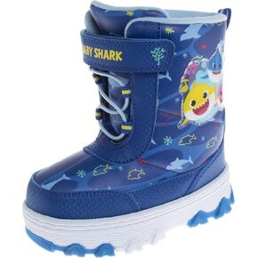 Josmo Baby Shark Snowboots Fur Lined Insulated Water Resistant - Kids Rain Winter Boots for girls and boys