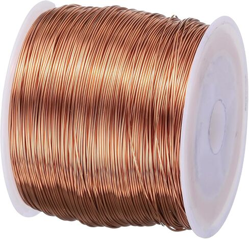 MECCANIXITY 0.4mm Magnet Wire 558ft Enameled Copper Wire Enameled Magnet Winding Wire Coil 200g 155C for Transformers Inductors in Saudi Arabia