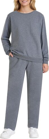 Weintee Women's Petite Sweatsuits Petite Length Short Jogging Suit Sets Travel Outfits in Saudi Arabia