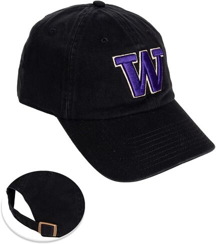 قبعة بيسبول جامعة صبار الصحراء بواشنطن U of W UW Huskies Husky حافة قبعات مطرزة قبعة قابلة للتعديل بحزام قماش للبالغين (نمط C1) أبيض in Saudi Arabia