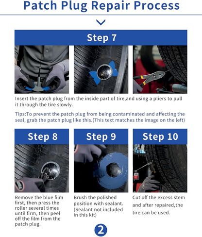 Tire Repair Patch Tool Kit Includes 24PCS Tire Patch Plugs(1.42"&1.81"&2.36"),Vulcanizing Glue,Tire Patch Roller,Tungsten Buffing Wheel and Twist Drill Bits,Tire Patch Kit for Vehicles in Saudi Arabia