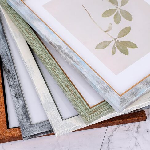 مجموعة إطارات صور Fixwal مقاس 8 × 10 مكونة من 5، إطار صور عتيق، إطار صورة ريفي قديم مع زجاج مقسى، فن زخرفي على الجدران ووضع الطاولة in Kuwait