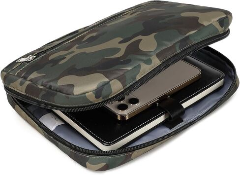 Bible Cover for Boys Kids Scripture Carrying Case with Handle Pockets Childrens Toddler LDS Handbook Holy Book Protector Pouch Teens Church Bag Hope Journaling Storage Organizer Camo Blue in Kuwait