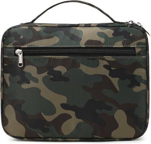 Bible Cover for Boys Kids Scripture Carrying Case with Handle Pockets Childrens Toddler LDS Handbook Holy Book Protector Pouch Teens Church Bag Hope Journaling Storage Organizer Camo Blue in Kuwait