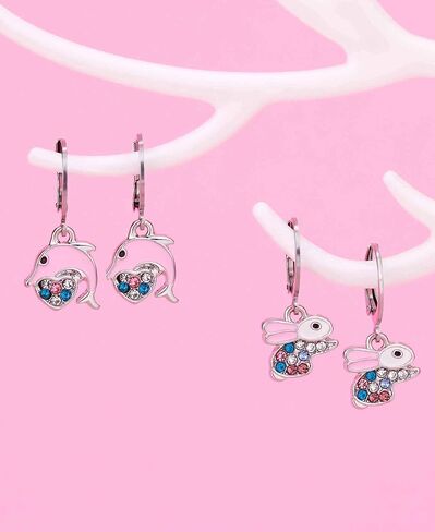 Besteel 16 Pairs Hypoallergenic Earrings Set for Girls Women - 316L Surgical Stainless Steel Leverback Dangle Huggie Hoop Earrings Jewelry for Sensitive Ears - Small/Cute - Silver/Gold in Saudi Arabia