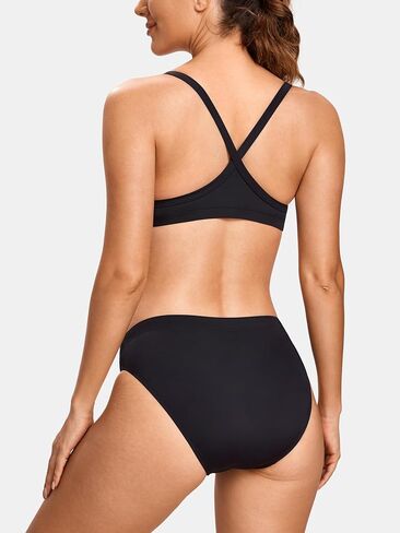 SYROKAN Women's Athletic Training Two Piece Swimsuit Bikini Sets Bathing Suit Racerback Sporty Swimwear in Kuwait
