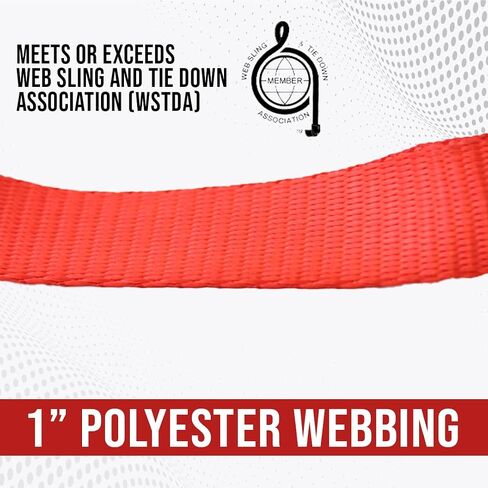 BoxerTool Cam Buckle Tie Down Straps 16 Pack - Lashing Straps Cargo Tie Down Strap 1" x 10' Ratchet Tie Down Straps Coated S-Hooks 1,000lbs Capacity Securing Straps in Kuwait