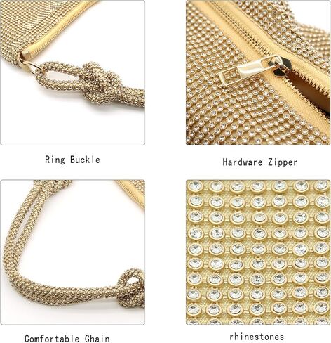 Rhinestone Sparkly Purse Evening Bag Silver Clutch Purses for Women Evening Clutch Handbag for Prom Party Wedding in Saudi Arabia