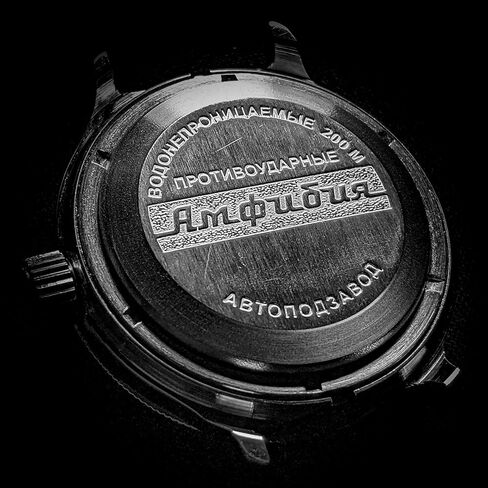 فوستوك | ساعة يد غواص أمفيبيا 100816 أوتوماتيكية ذاتية الملء | الحزام الأخضر in Kuwait