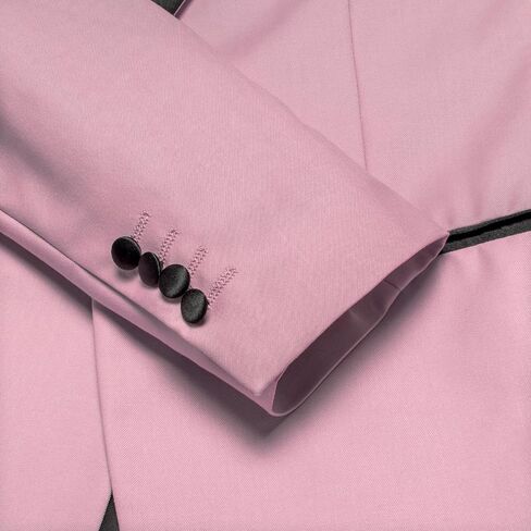 Hi-Tie Mens One Button Blazer Shawl Lapel Tuxedo Slim-Fit Suit Jacket for Wedding Party Banquet in Saudi Arabia