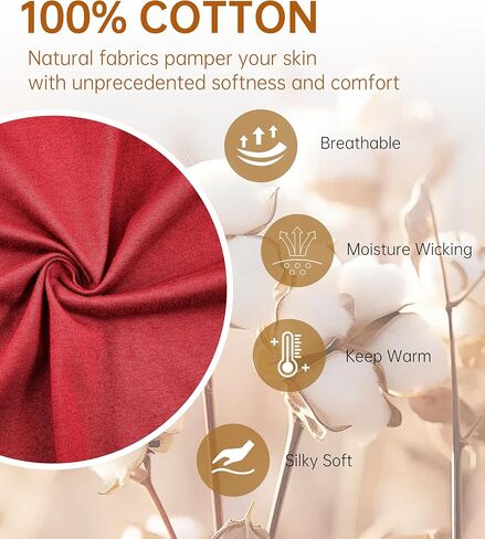 COLORFULLEAF Men's Pajama Sets 100% Cotton Soft Breathable Long Sleeve Mens Sleepwear in Kuwait