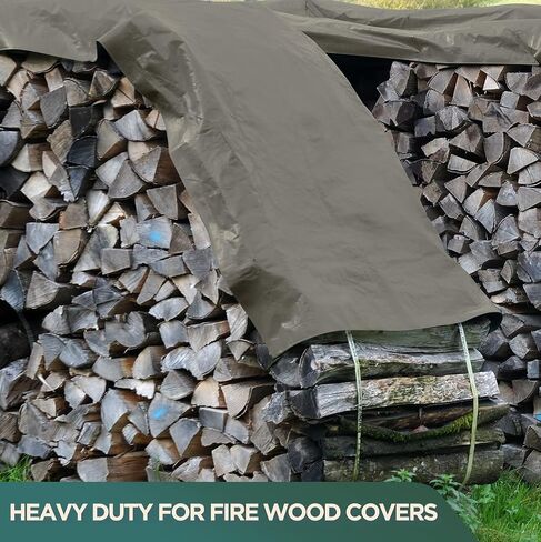 Extra Heavy Duty Waterproof 21 Ounce Canvas Tarp By CCS CHICAGO CANVAS & SUPPLY – Extra Durable Multipurpose Camping Tarp Cover Rustproof Grommets Industrial & Commercial Use, Olive Drab, 8 by 10 Feet in Saudi Arabia