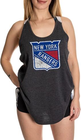 Calhoun NHL Ladies Flowy Racerback Crochet Lace Tank Top in Saudi Arabia