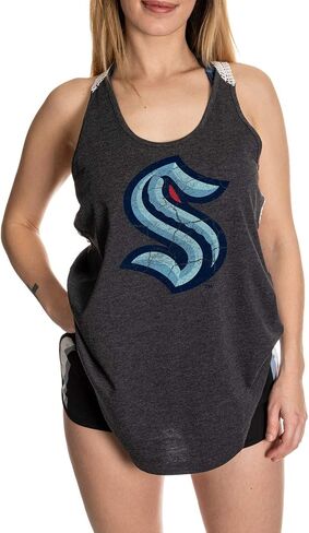Calhoun NHL Ladies Flowy Racerback Crochet Lace Tank Top in Saudi Arabia