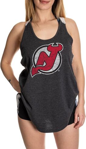 Calhoun NHL Ladies Flowy Racerback Crochet Lace Tank Top in Saudi Arabia