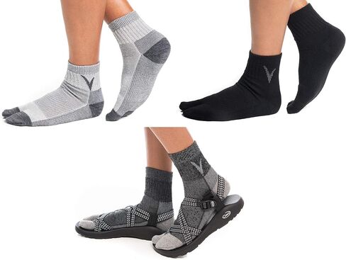 3 Pairs V-Toe Wool Warm Flip-Flop Split Toe Breathable Hiking Or Casual Size Women 9.5-11.5 Men 8.5-10.5 in Saudi Arabia