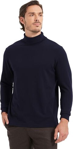 Kallspin Men's Cotton Turtleneck Pullover Long Sleeve Basic Tops Sweater for Casual in Kuwait