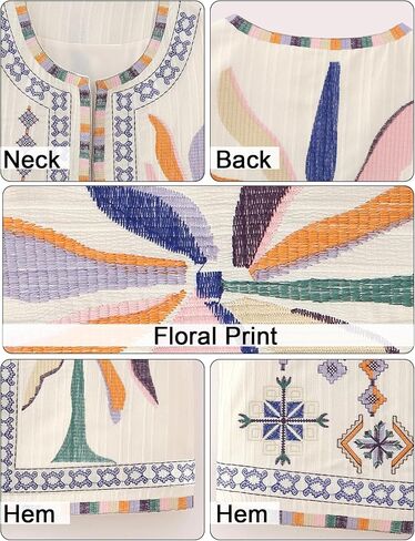 Yimoon Women's Vintage Floral Embroidered Vest Boho Casual Open Front Sleeveless Cardigan Waistcoat in Saudi Arabia