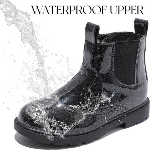 kkdom Boys Girls Waterproof Outdoor Side Zipper Comfort Chelsea Ankle Boots(Toddler/Little Kid/Big Kid) in Saudi Arabia