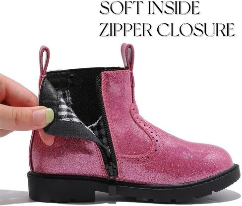 kkdom Boys Girls Waterproof Outdoor Side Zipper Comfort Chelsea Ankle Boots(Toddler/Little Kid/Big Kid) in Saudi Arabia