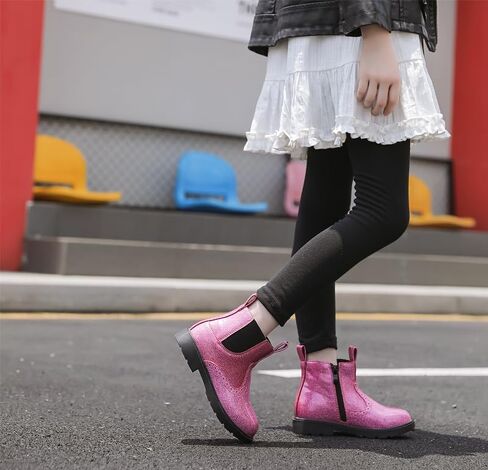 kkdom Boys Girls Waterproof Outdoor Side Zipper Comfort Chelsea Ankle Boots(Toddler/Little Kid/Big Kid) in Saudi Arabia