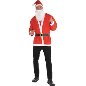 Amscan Santa Costume for Adults, Standard, with Included Accessories