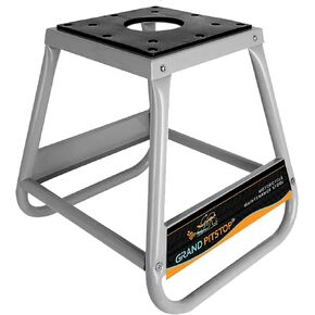 GRAND PITSTOP Motorcycle & Powersports Maintainence Stand Dirt Bike Stand,Universal Detachable Powder Coated non Slip Off Road Steel Heavy Duty Dirtbike Maintenance Motorcycle Box Stand (Black)