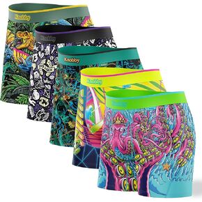 Knobby Down Under Breathable Underwear - Flyless Mens Boxer Briefs with Pouch, Made from Recycled Plastic Bottles