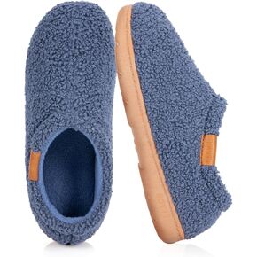 Memory Foam Slippers for Women - Indoor Cozy House Slip-on with Warm Curly Full in Kuwait