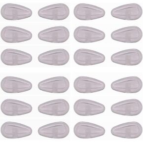 Clear Screw-in Nose Pads for Oakley Eyeglass Glass Frames Tincup Wingfold Conductor etc, 15mm x 7mm
