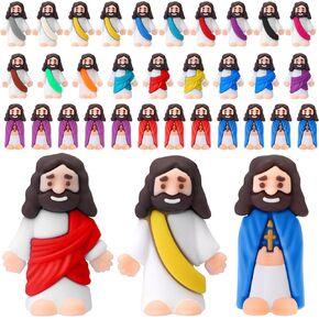 Bememo 300 Pcs Jesus Toys Religious Jesus Figurines Everyone Needs a Little Jesus Gifts Religious Supplies Party Favors Gift for Church and Sunday School