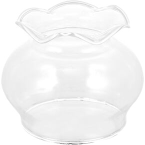 Buddhist Temple Oil Lampshade Oil Lamp Shade Ornament Candle Lampshade Accessory Glass Candle Lampshade Glass Craft Candle Lampshade Simple Lampshade Ornament Lampshade Decor