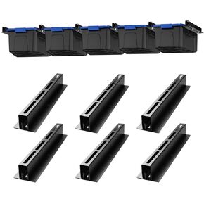 4 Packs Lumber Storage Rack, Lumber Rack Wall Mount, Heavy Duty Wood Storage Racks, 720 LB Sturdy Garage Wood Organizer with 2 Short Bars for Change, Orange Lumber Metal Racks
