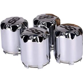 4PCS SS Wheel Alloy Center Cover 8,10,12 Inch Generic,Material Aluminum P110ss for Yamaha,EZGO(1 Package 4pcs)