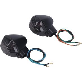 Motorcycle Indicator Lamp Front Turn Lights Left Right Indicator Lamp Replacement for SUZUKI DL 1000 650 V Strom (Black)