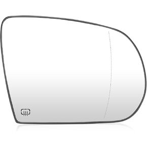Passenger Right Side View Heated Mirror Glass Replacement for 2014-2019 Jeep Cherokee, 2017-2021 Jeep Compass, Replace 68228918AA 68228912AA 68228910AA