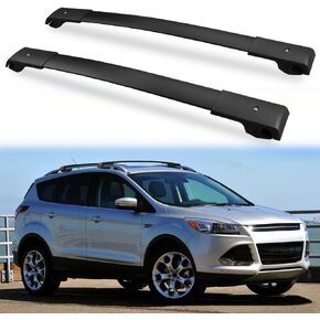 Cross Bars Roof Racks fit for 2013-2019 Ford Escape KUGA,Luggage Crossbars Cargo Bag Carrier Aluminum Rooftop Set Carrying Kayak Bike Canoe