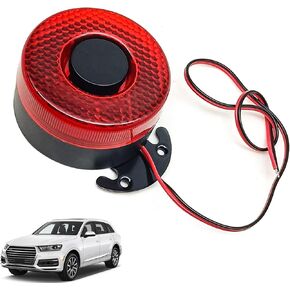 Car Back-up Alarm Horn, 12V/24V 105dB Alarm Buzzer Siren with Wire/Light, Waterproof Universal Car Beeper Alarm Auto Warning for Different Cars Accessories
