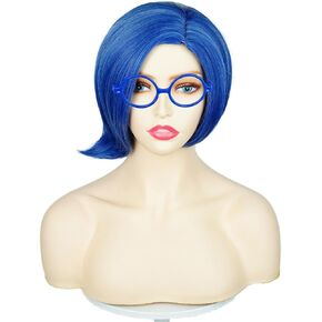 شعر مستعار نسائي قصير أخضر ساطع، زي لحفلات الهالوين (أخضر) in Kuwait