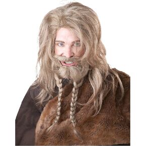 California Costumes Women's Viking Wig Beard and Moustache