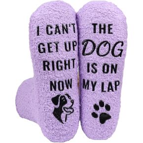 Dog Mom Socks with Gift Box, Dog Lovers Gifts for Women Men, Dog Mom Gifts, Funny Dog Stockings Christmas